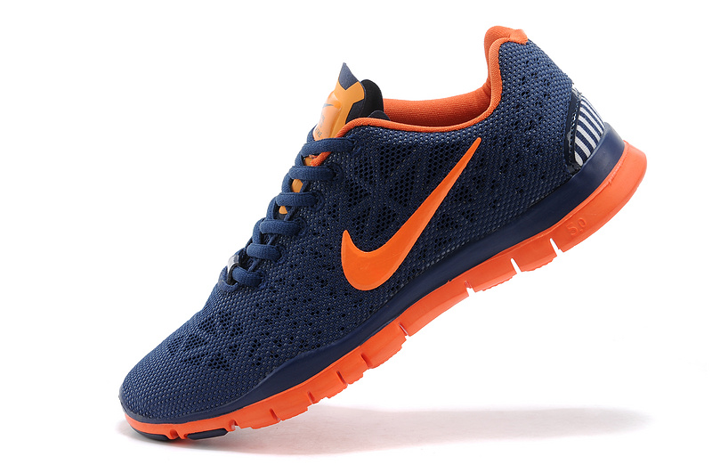 Nike Free TR Fit 3 respirer nike chaussures libres 5.0 trainning bleu orange fonce (2)